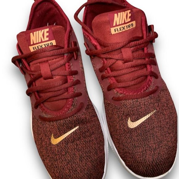 Nike Flex Trainer 9 Team Red Sneakers Athletic Shoes Women’s size 7 - Picture 3 of 16